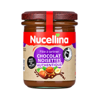Pot de Nucellina Authentique de face, étiquette pâte à tartiner chocolat noisettes